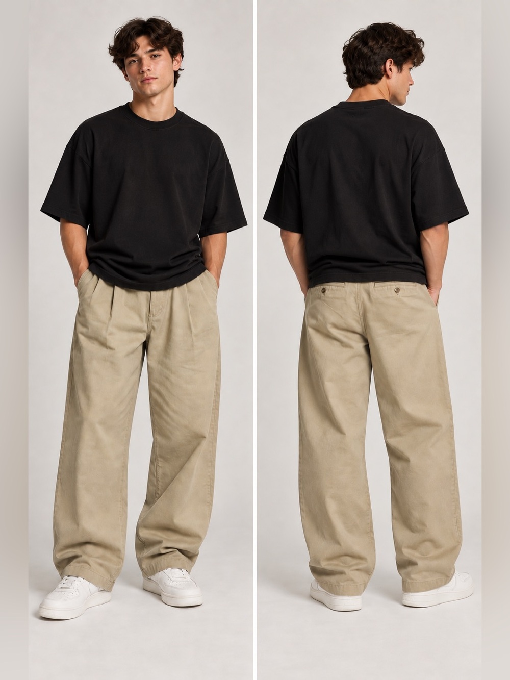 Hollister Extreme Baggy Khaki Pants Men’s W30 L32 Pleated Chino NWT